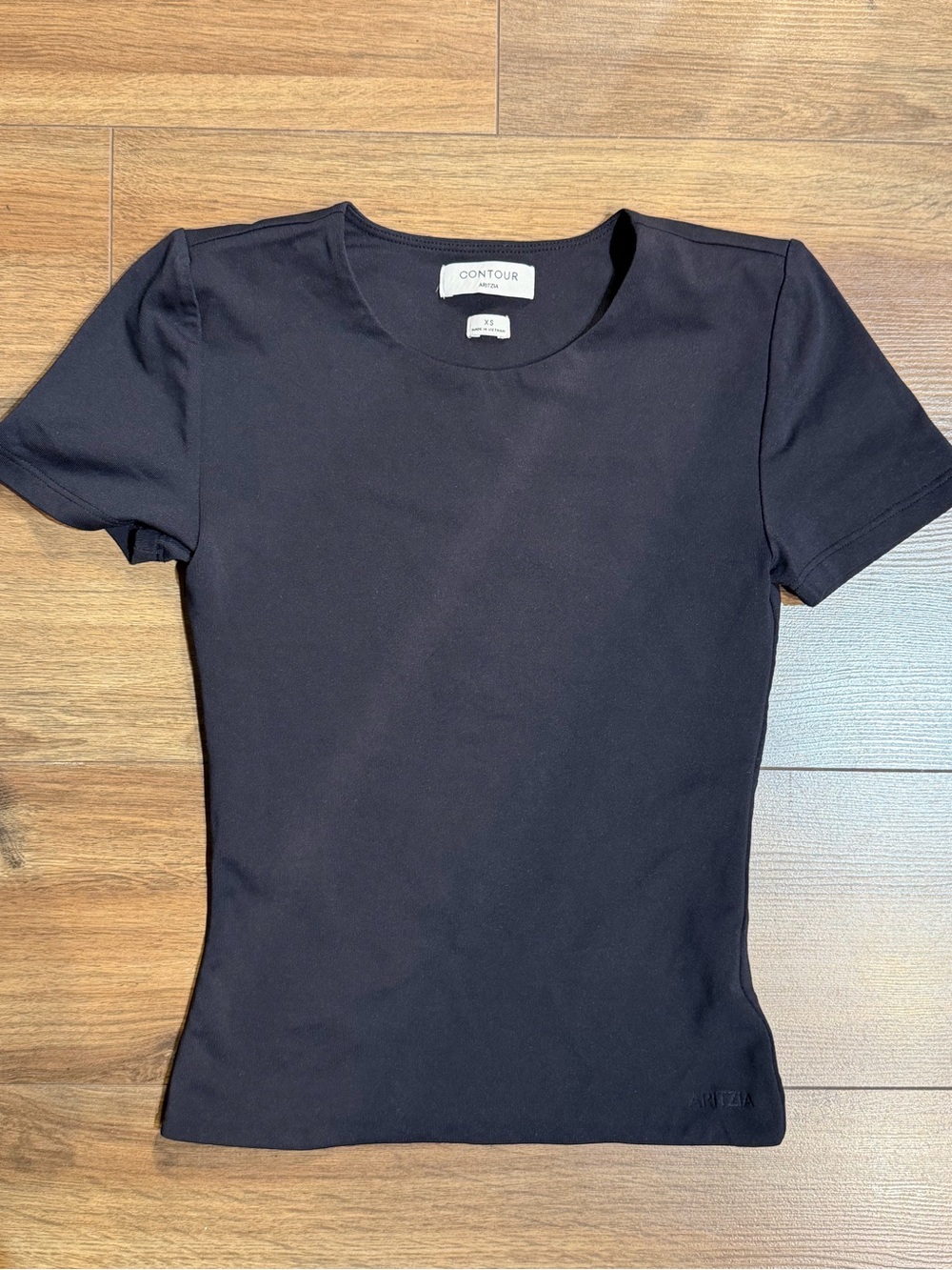 Aritzia Contour Black Short Sleeve Tee